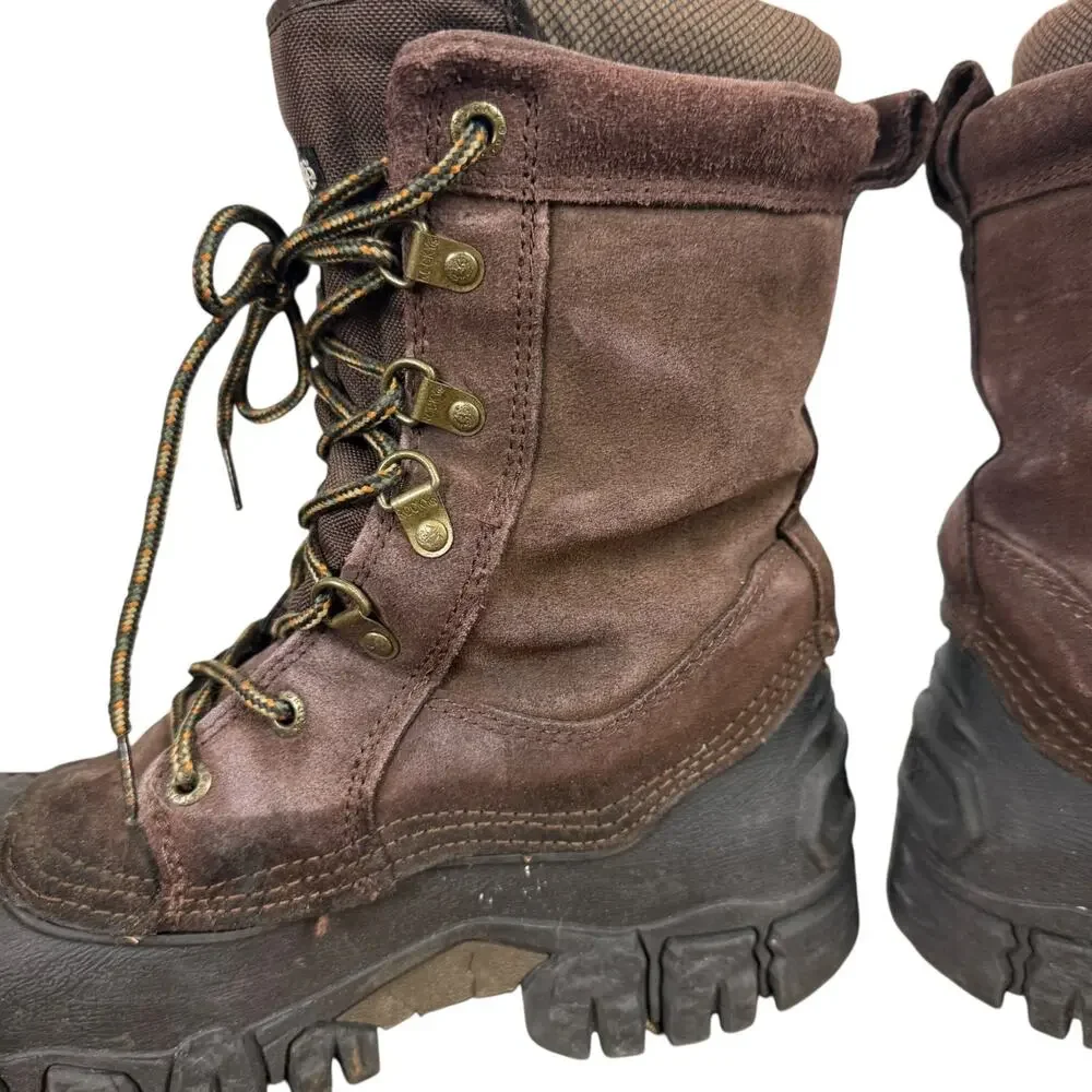Rocky Jasper Trac Leather Brown Mens Lace Up Work Boots 200 Gr Thinsulate sz 8